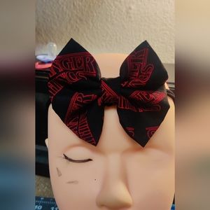Stranger things baby bow one size